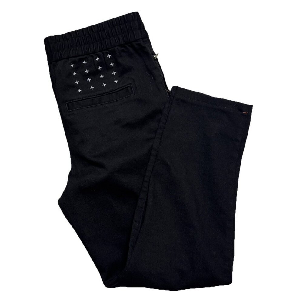 Ksubi Denim Trax Black Jogger Pants Size 29 Stretch Capri